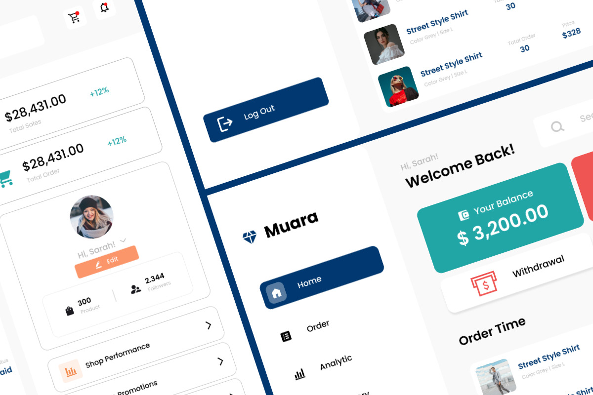 Muara - Dashboard Fashion E-commerce