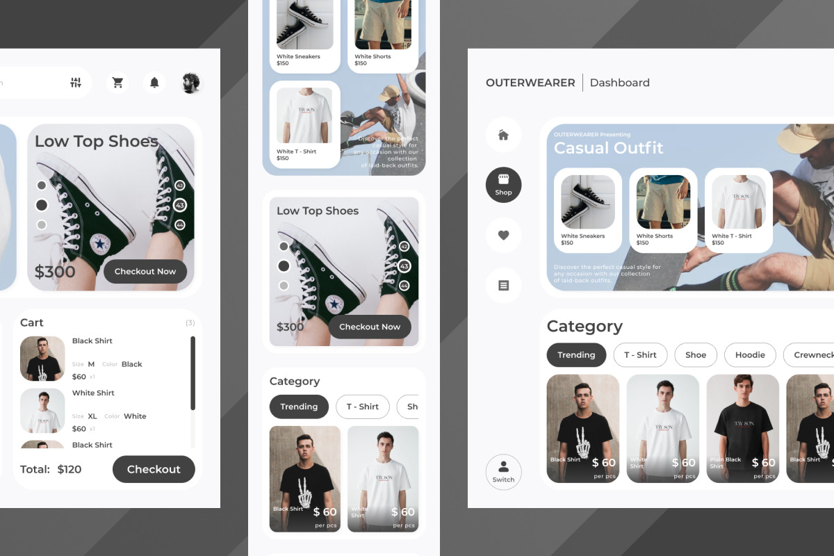 Outerwearer - Fashion Commerce Dashboard V2