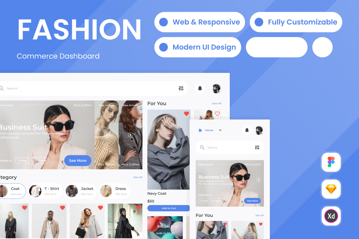 Fela Cloth's - Fashion Commerce Dashboard Fela Cloth's - Fashion Commerce Dashboard