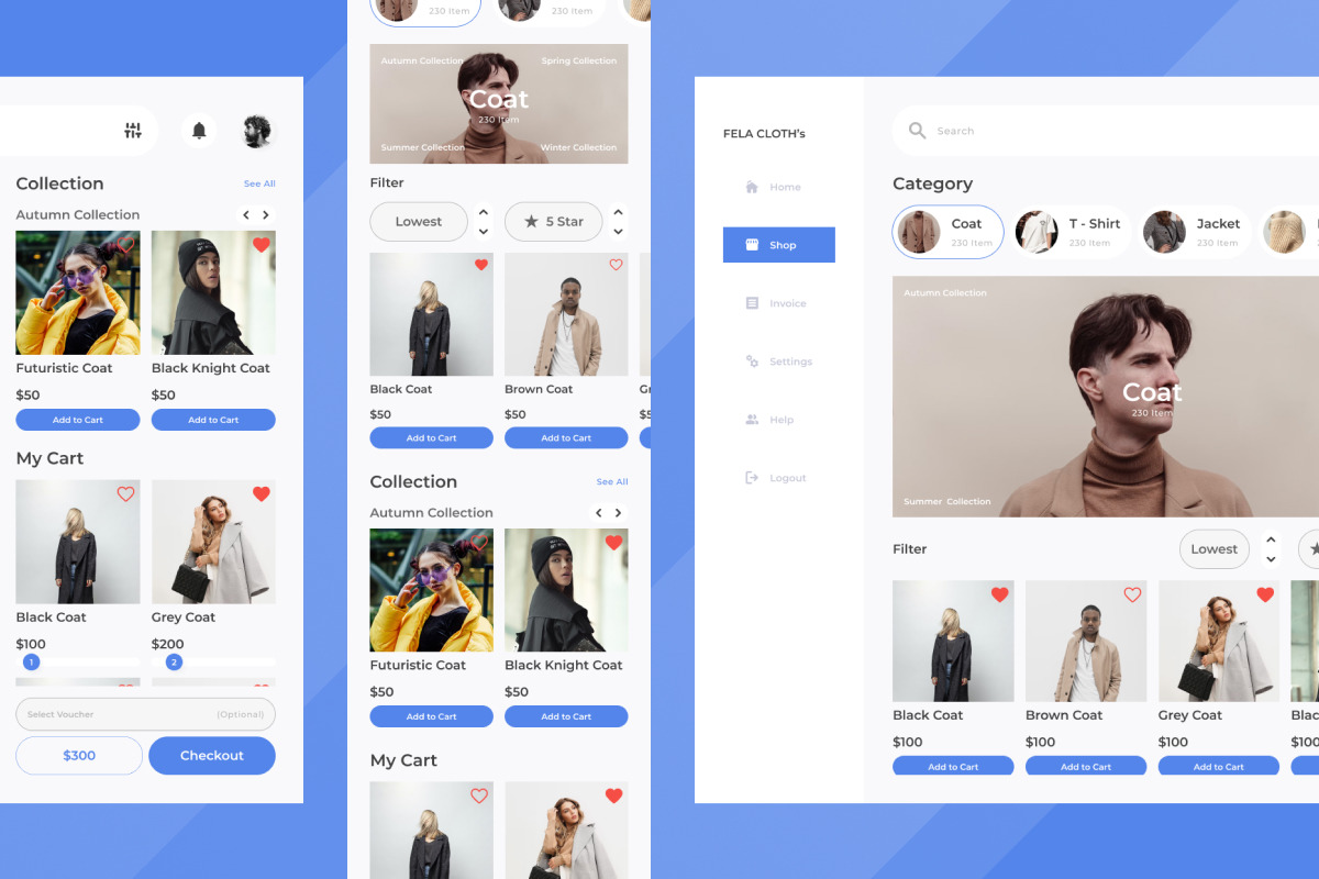 Fela Cloth&#039;s - Fashion Commerce Dashboard V2