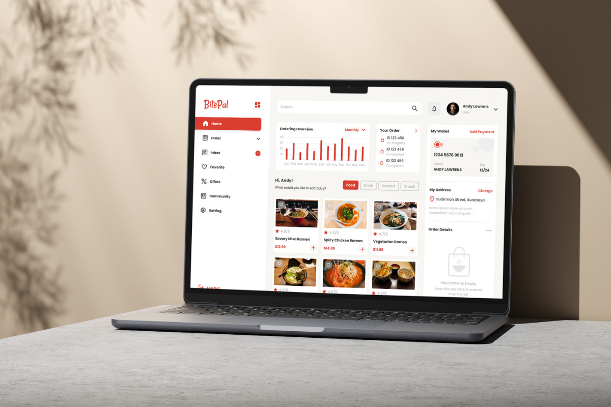 BitePal - Restaurant User Dashboard BitePal - Restaurant User Dashboard