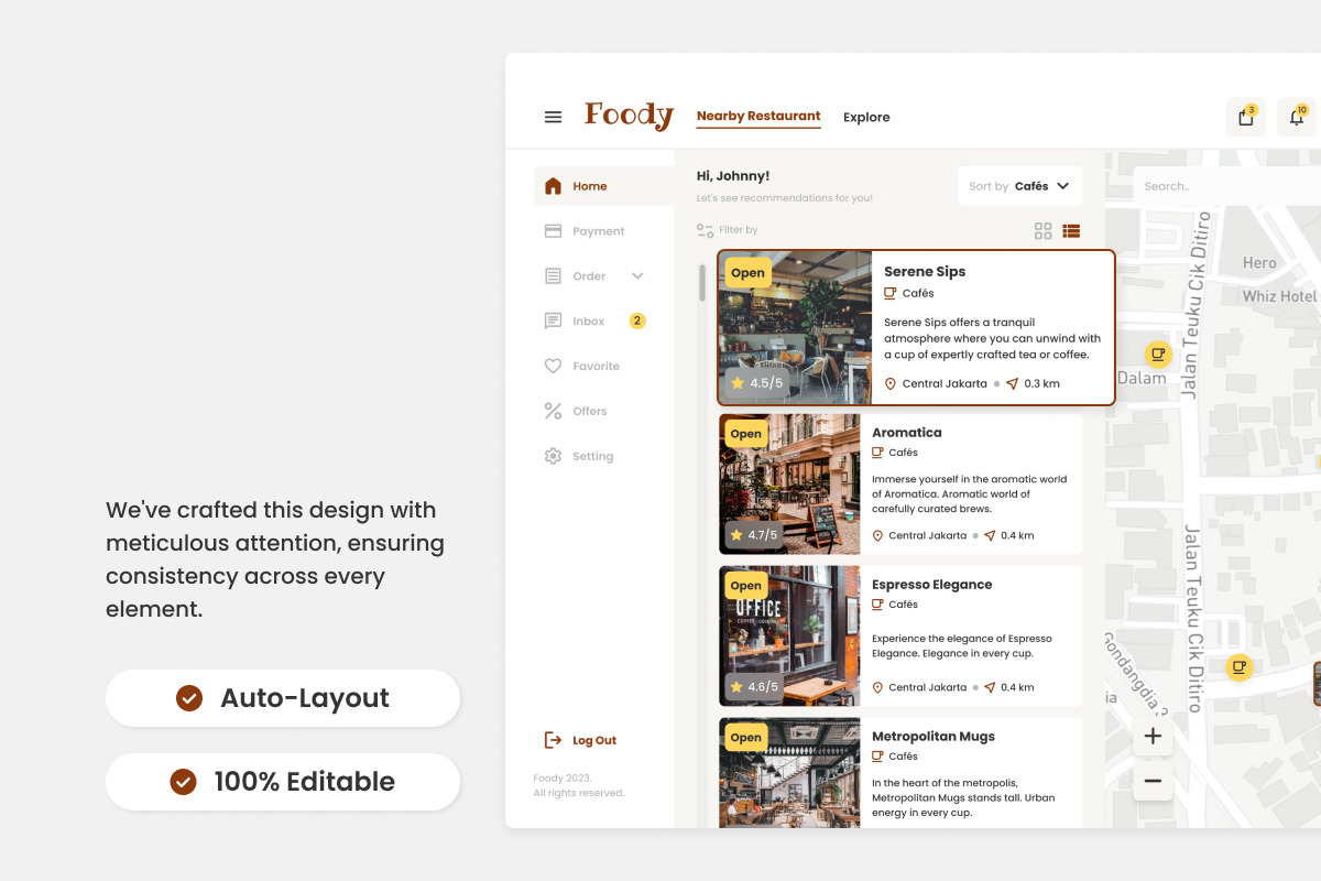 Foody - Restaurant User Dashboard Foody - Restaurant User Dashboard