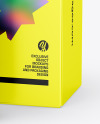 Amber Dropper Bottle With Box Mockup