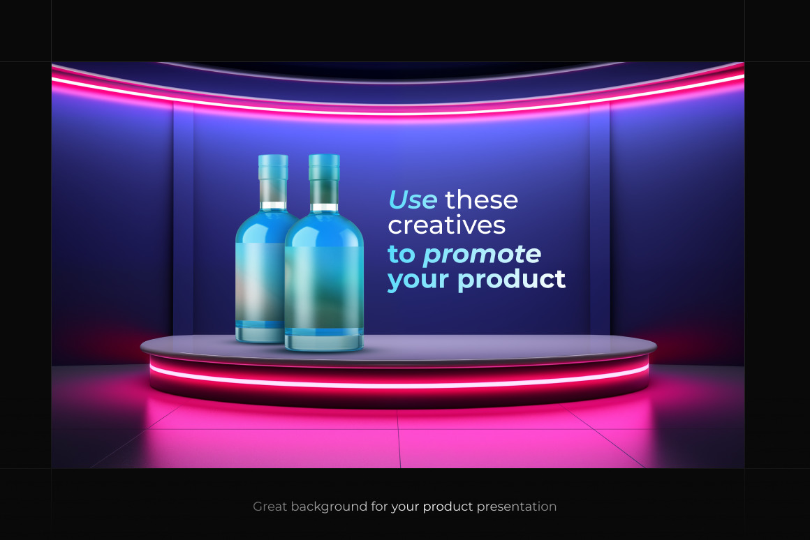 Neon Podiums ❊ Background Set Neon Podiums ❊ Background Set