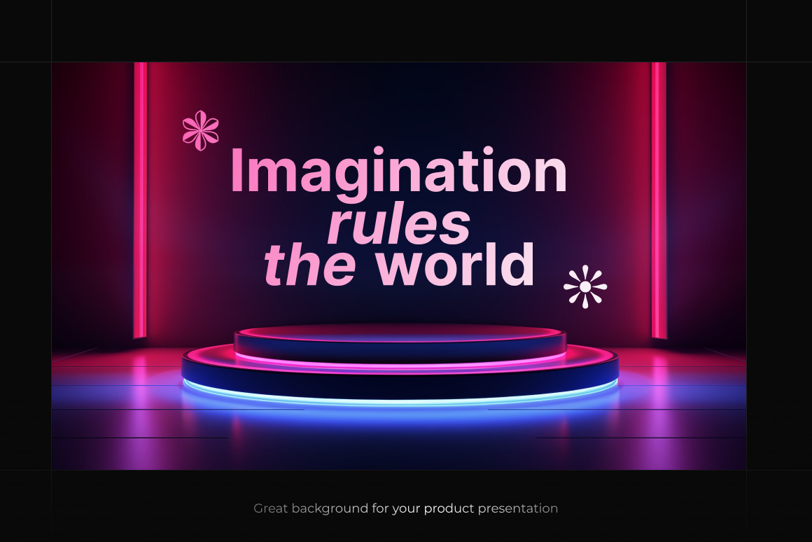 Neon Podiums ❊ Background Set Neon Podiums ❊ Background Set