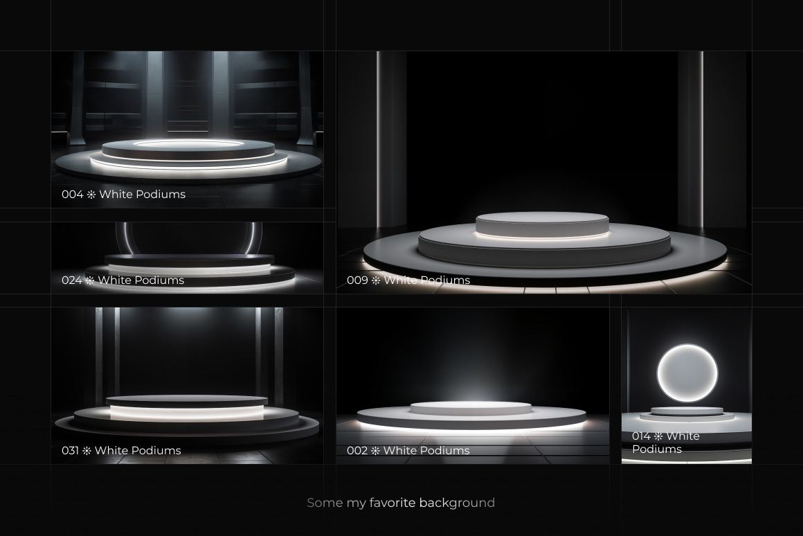 White Podiums ❊ Background Set White Podiums ❊ Background Set