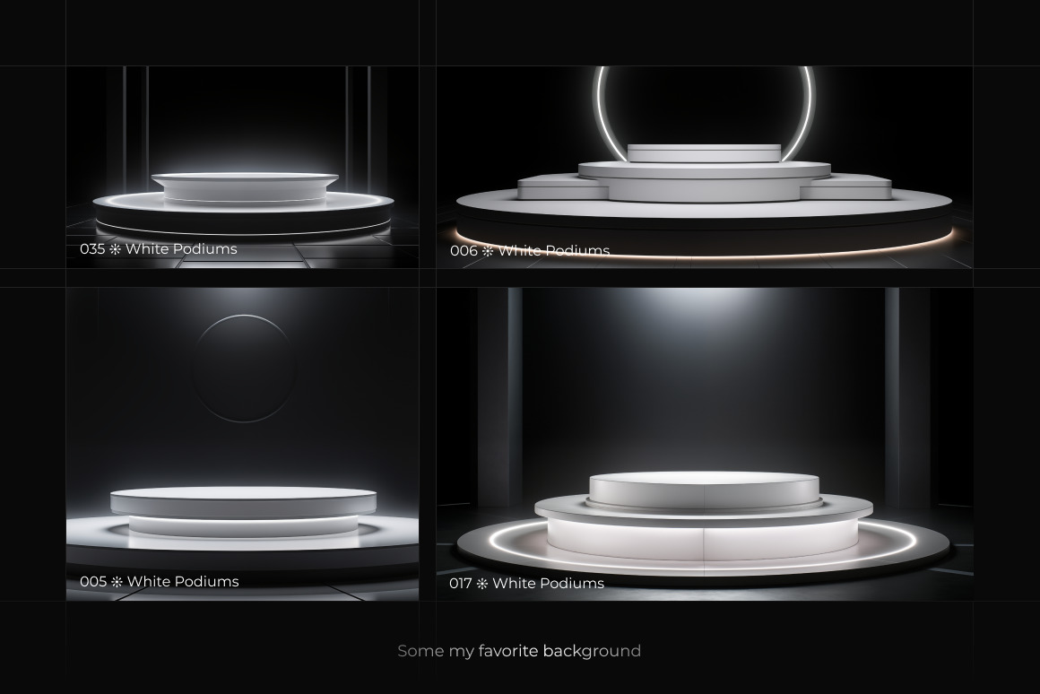 White Podiums ❊ Background Set White Podiums ❊ Background Set
