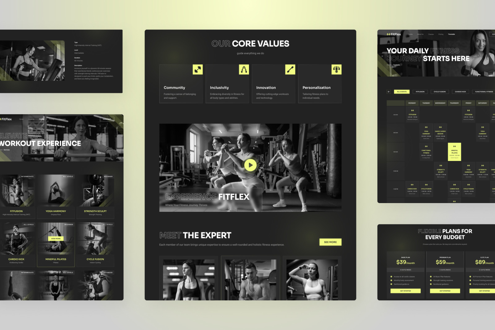 FitFlex - Fitness Studio Website FitFlex - Fitness Studio Website