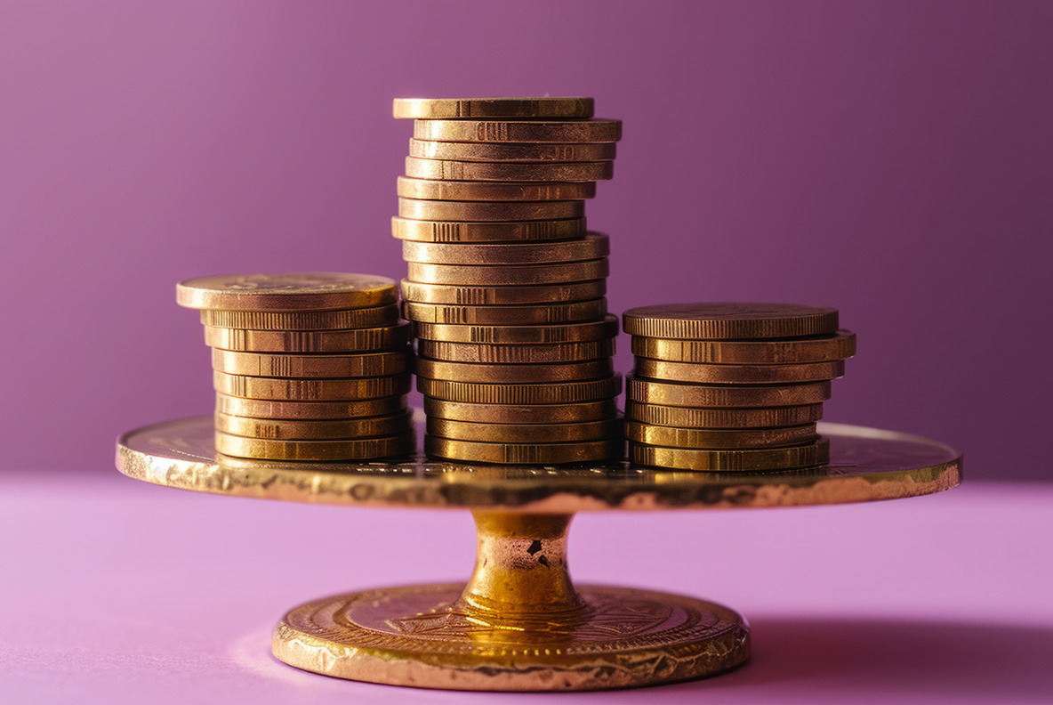 Balancing coins Balancing coins