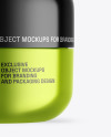 Metallic Cosmetic Jar Mockup