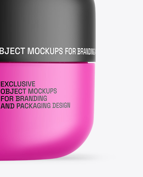 Matte Cosmetic Jar Mockup