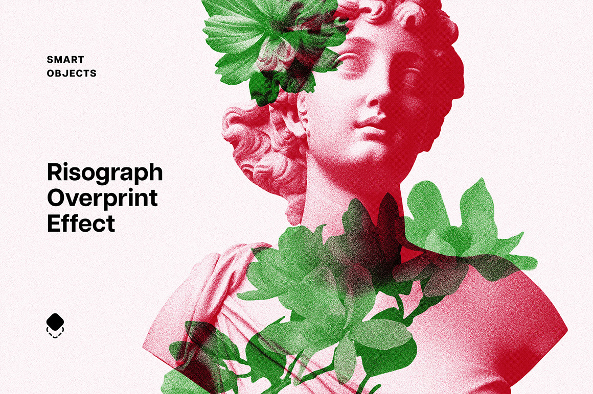 Risograph Double Exposure Effect Risograph Double Exposure Effect