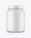 Matte Protein Jar Mockup Matte Protein Jar Mockup