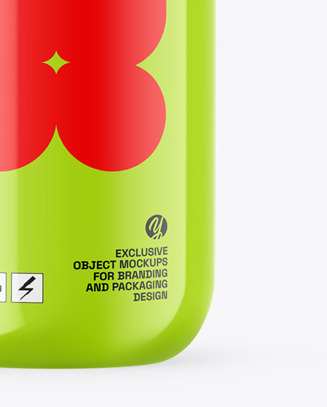 Glossy Sport Bottle Mockup