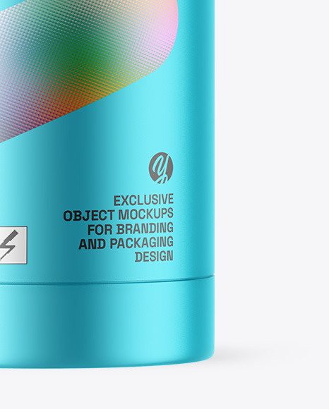 Matte Metallic Deodorant Mockup