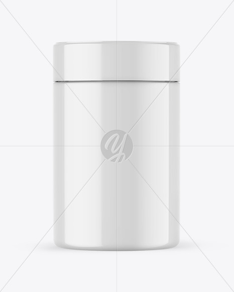 Glossy Protein Jar Mockup