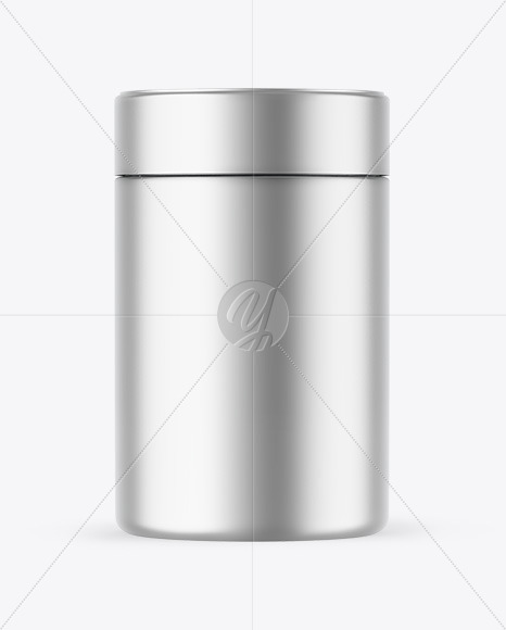 Matte Metallic Protein Jar Mockup