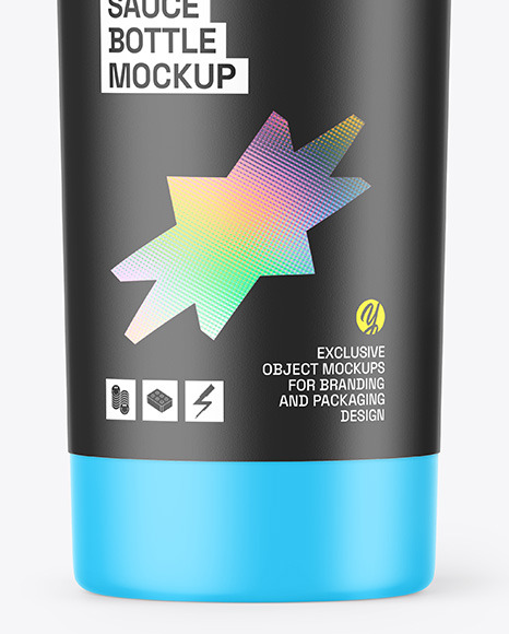 Matte Sauce Bottle Mockup