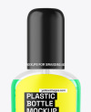 Color Liquid Cosmetic Bottle with Pump Mockup