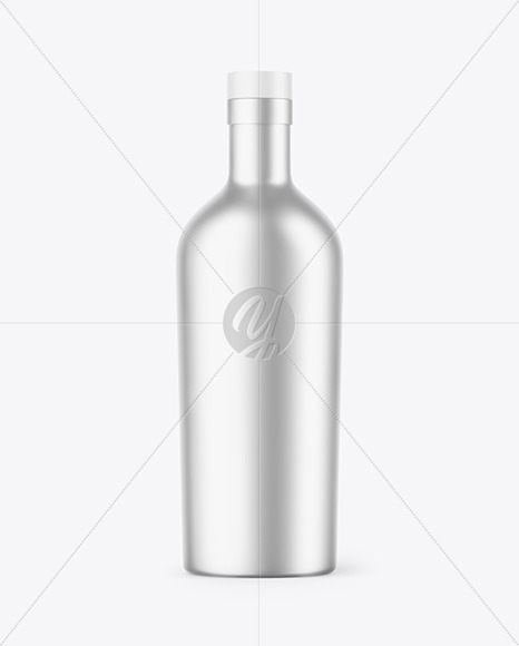 Matte Metallic Sauce Bottle Mockup - Free Download Images High Quality