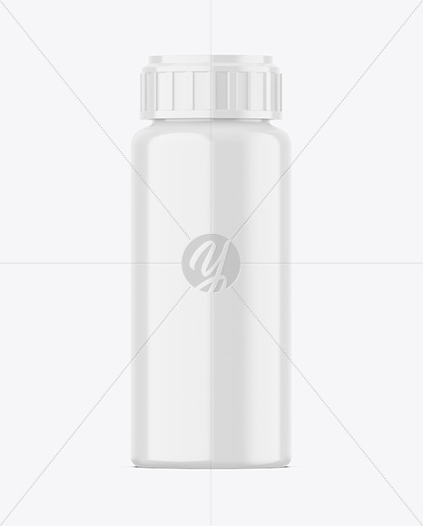 Glossy Plastic Bottle Mockup