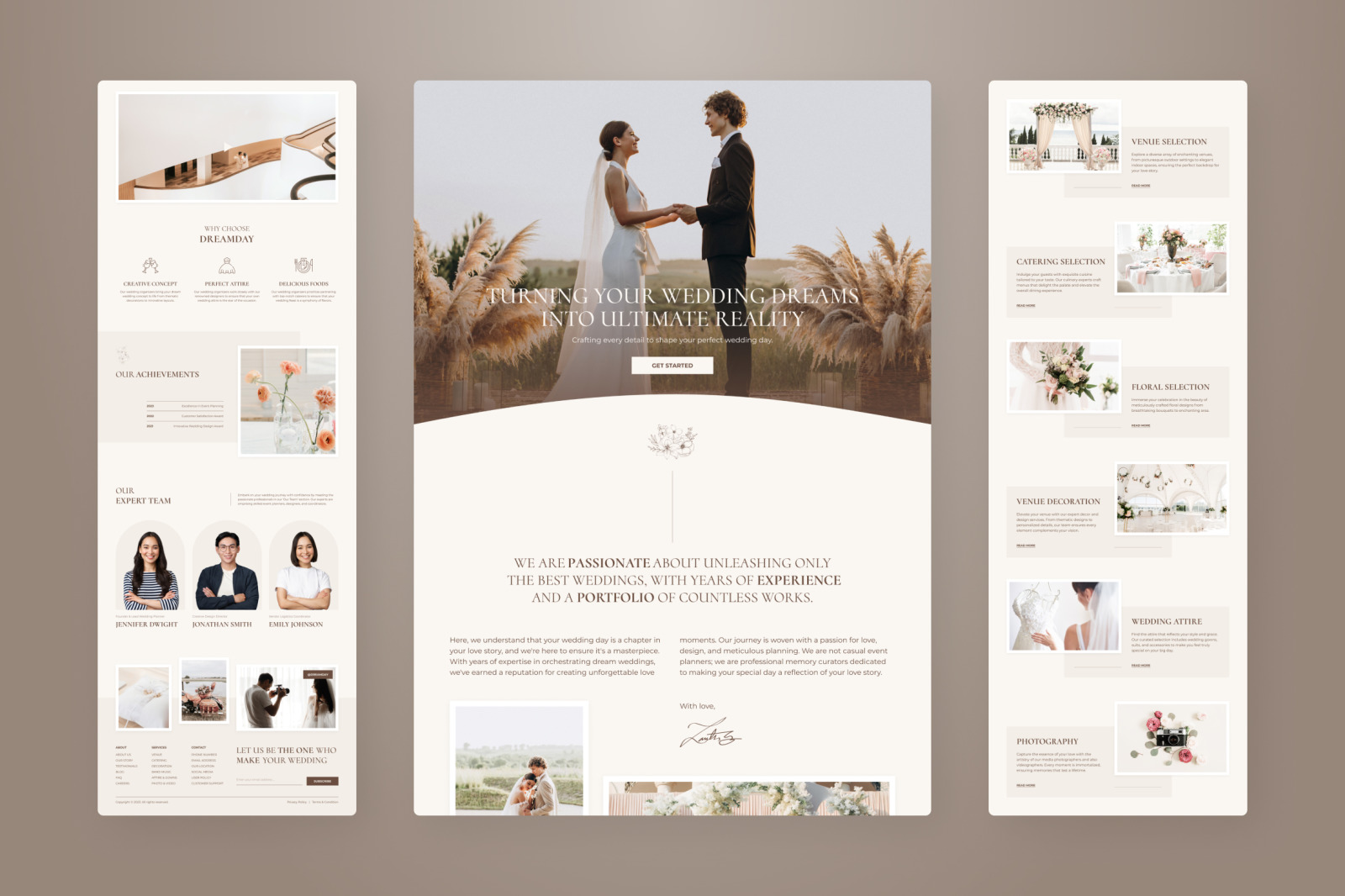 DreamDay - Wedding Planner Website