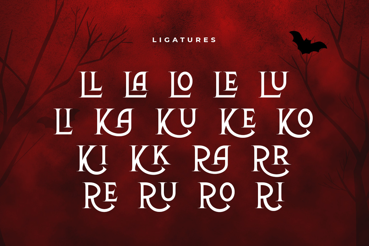 Dracula - Horror Display Serif Font