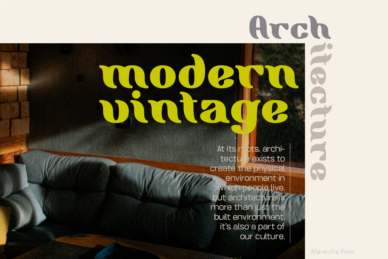 Maravilla Vintage Font Maravilla Vintage Font