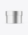 Metallic Cosmetic Jar Mockup