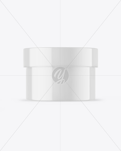 Glossy Cosmetic Jar Mockup