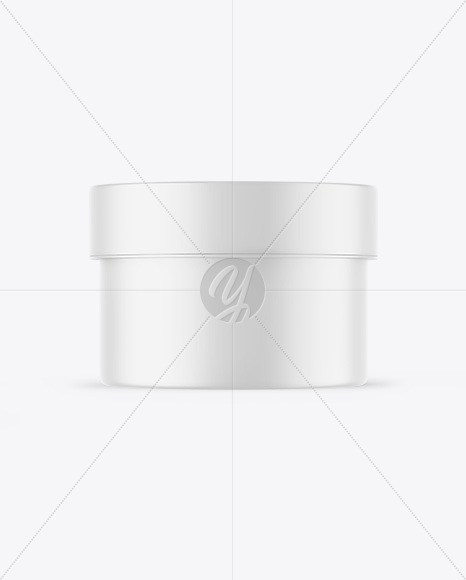 Matte Cosmetic Jar Mockup