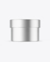 Matte Metallic Cosmetic Jar Mockup