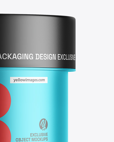 Matte Metallic Cosmetic Jar Mockup