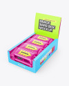 Paper Box w/ Glossy Snacks Mockup