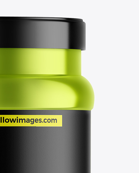 Metallic Protein Jar Mockup