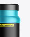 Matte Metallic Protein Jar Mockup Matte Metallic Protein Jar Mockup