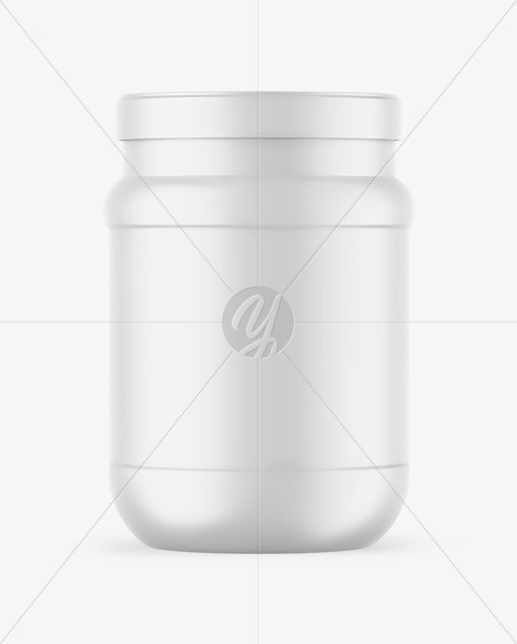 Matte Protein Jar Mockup Matte Protein Jar Mockup