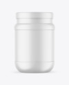 Matte Protein Jar Mockup Matte Protein Jar Mockup