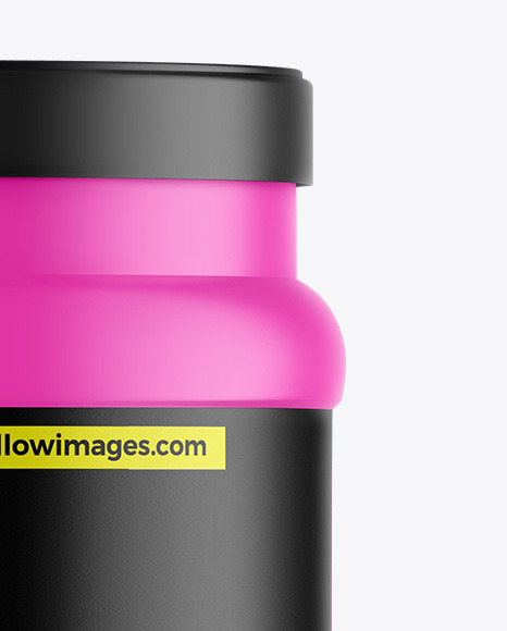 Matte Protein Jar Mockup Matte Protein Jar Mockup
