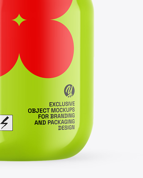 Glossy Sport Bottle Mockup
