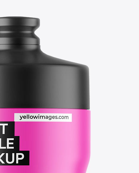 Matte Sport Bottle Mockup