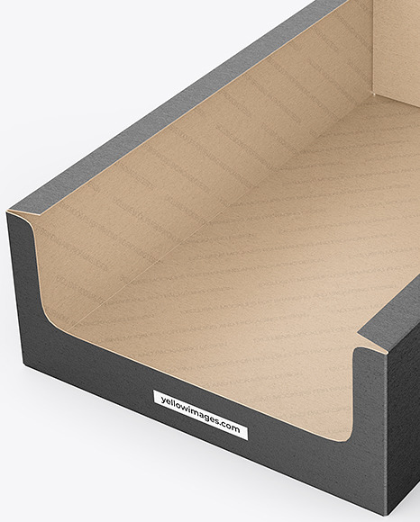 Kraft Paper Box w/ Glossy Snacks Mockup