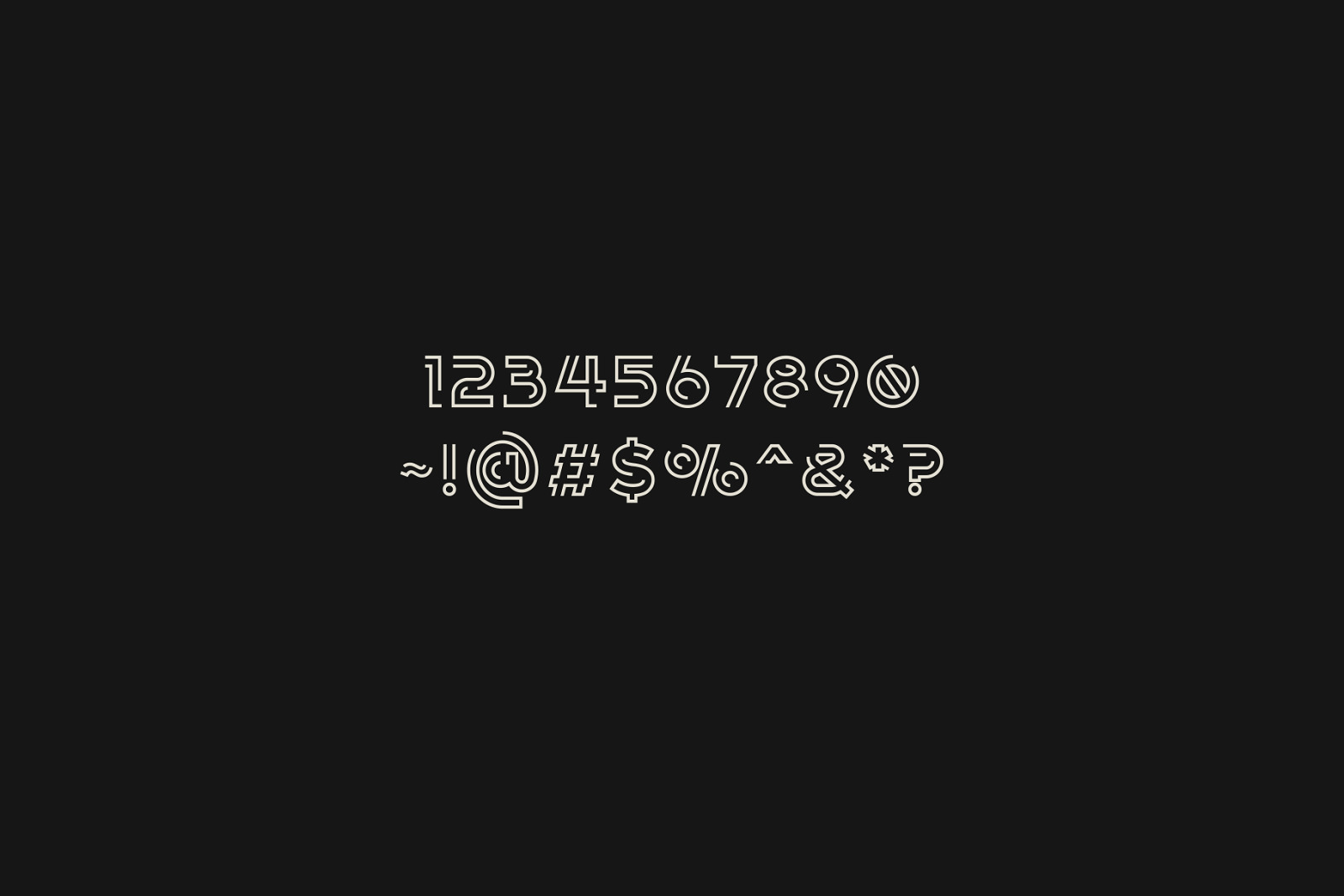 Digital Deco Typeface