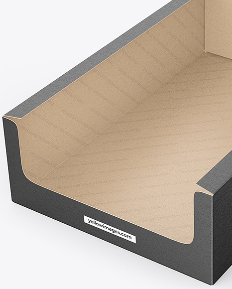 Kraft Paper Box w/ Metallic Snacks Mockup