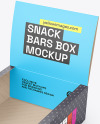 Paper Box w/ Metallic Snacks Mockup