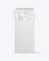 Glossy Stick Sachets With Kraft Box Mockup