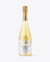 Frosted Glass White Wine Bottle Mockup Frosted Glass White Wine Bottle Mockup