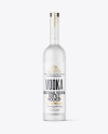 Frosted Glass Vodka Bottle Mockup