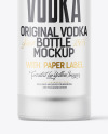 Frosted Glass Vodka Bottle Mockup