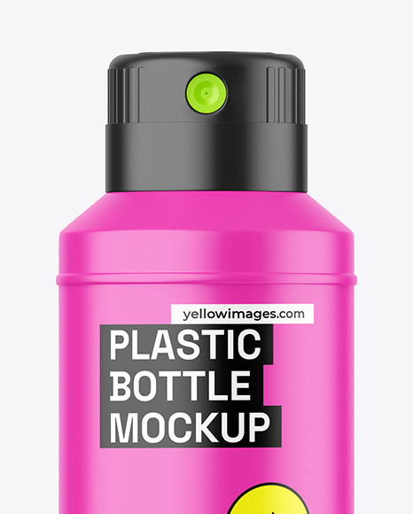 Matte Spray Bottle Mockup